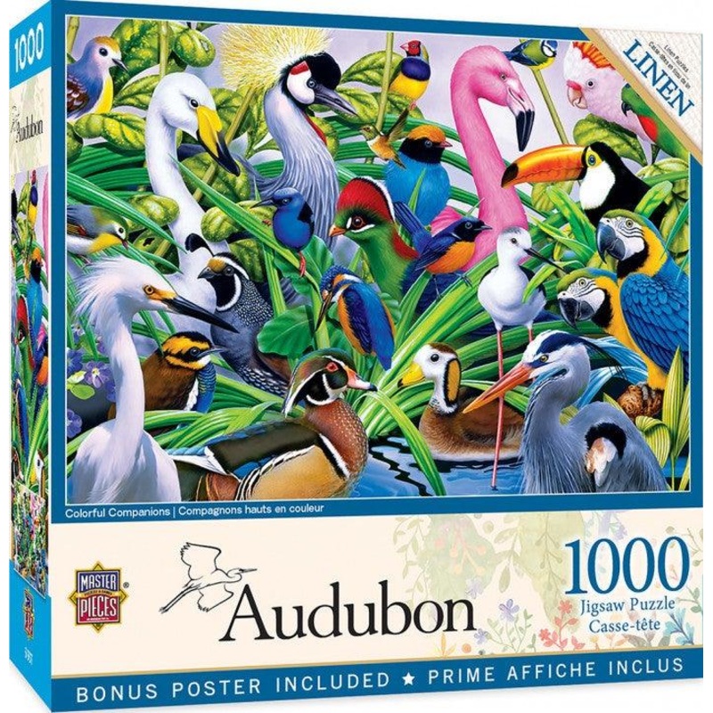 Masterpieces Audubon Colourful Companions 1000pc Jigsaw Puzzle