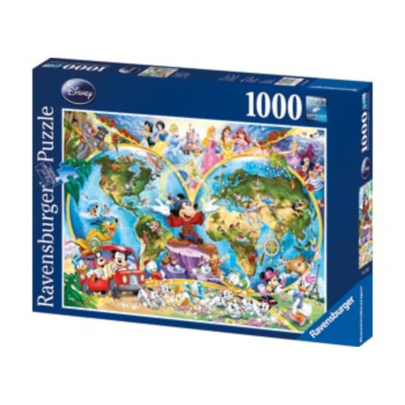 Ravensburg Disney World Map 1000pc Jigsaw Puzzle