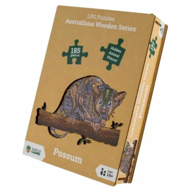 Australiana Wooden Series Jigsaw Puzzle – Possum 185pcs