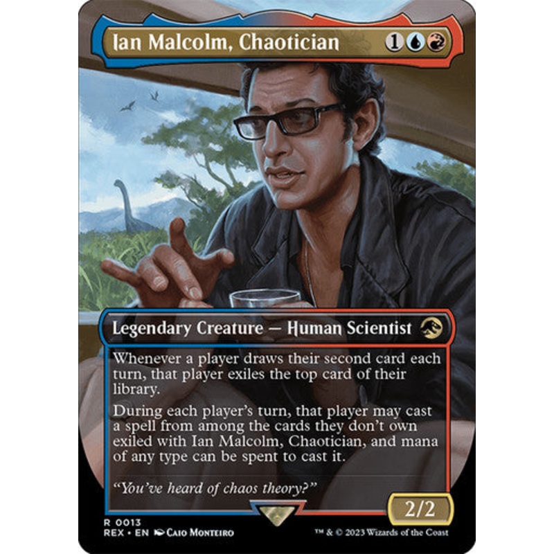 Ian Malcolm, Chaotician (Borderless) #0013 [LCI] [REX]