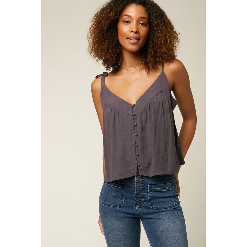 MAY SOLID TANK TOP|CHARCOAL|MOSS GREEN|MIMOSA|XS|S|M|L|XL