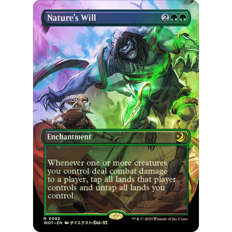 Nature’s Will (anime borderless foil) #0082 [WOE] [WOT]
