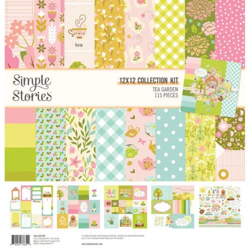 Simple Stories – Tea Garden Collection – 12 x 12 Collection Kit