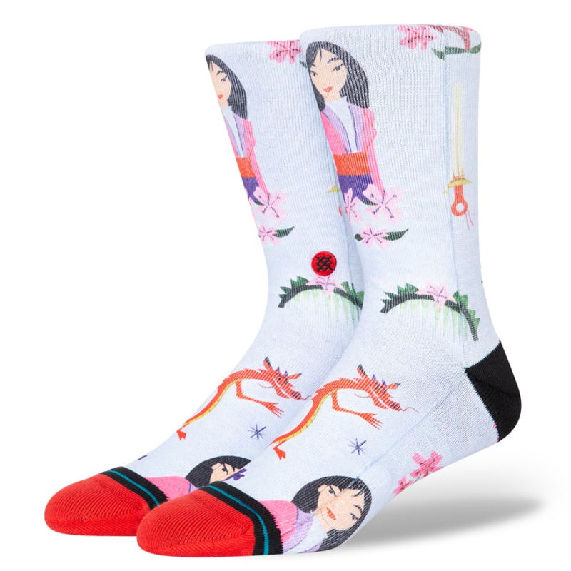 Disney 100 X Estee Preda X Stance Mulan Crew Socks