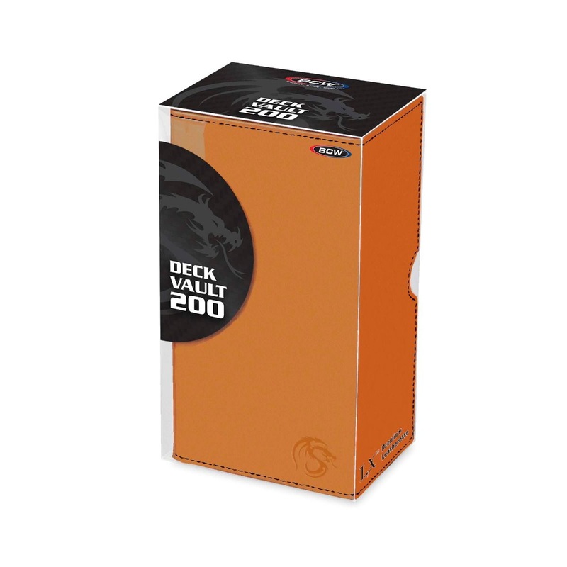 Orange Vault Deck Box – 200ct Std Size – BCW