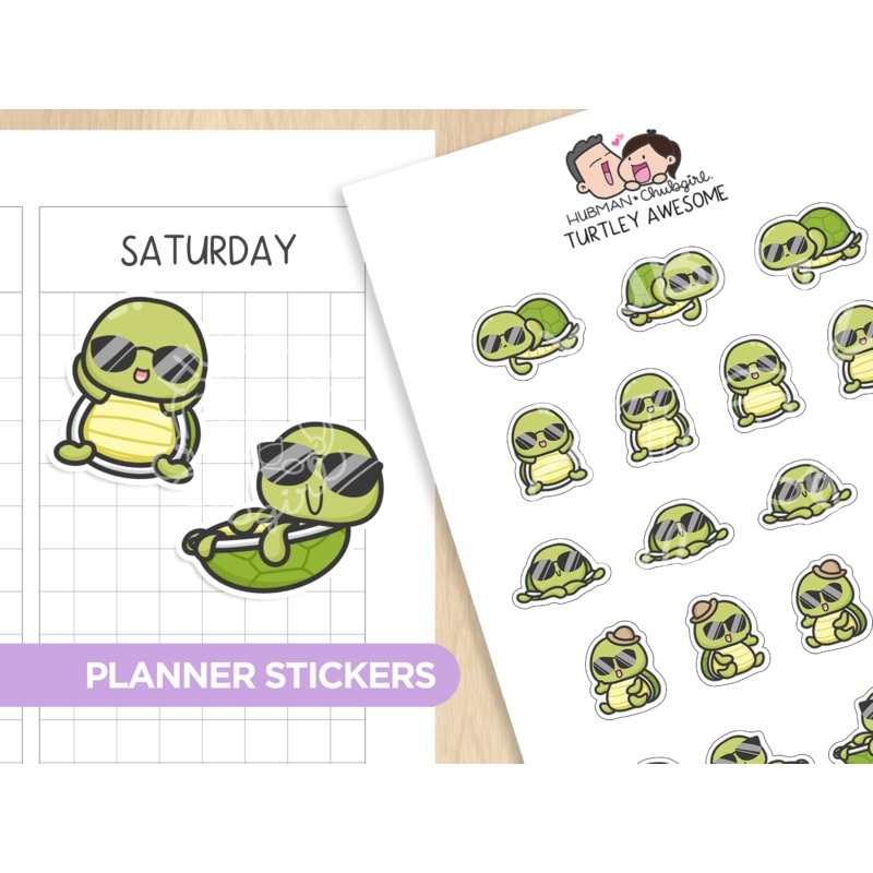 Turtley Awesome Planner Stickers