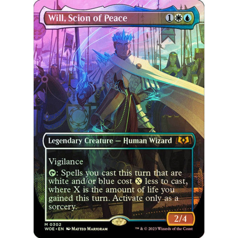 Will, Scion of Peace (Borderless foil) #0302 [WOE]