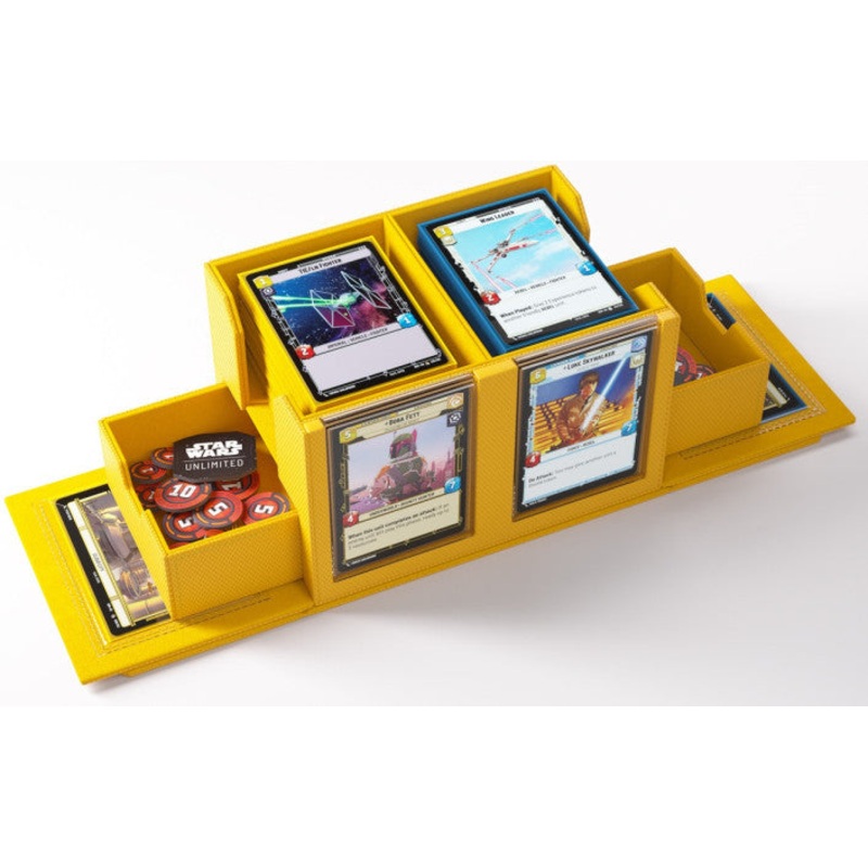 Yellow – Double Deck Pod – Star Wars Unlimited – 120+ Deck Box – Gamegenic