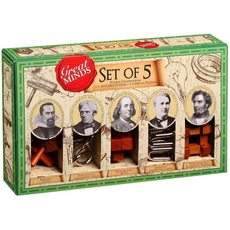 Great Minds Set of 5 – Historical Men – Professor Puzzle