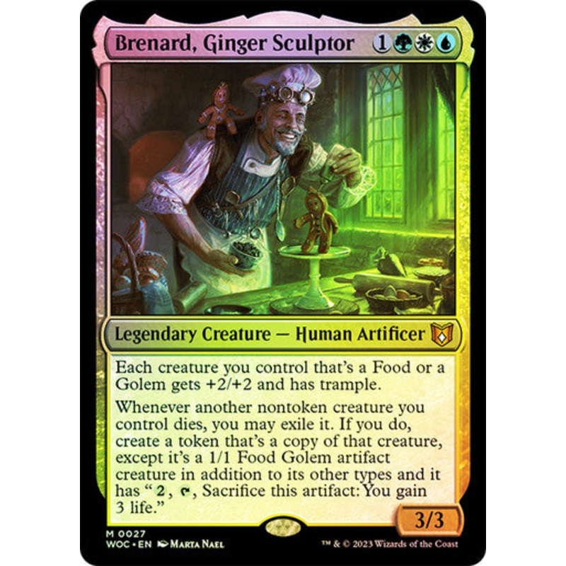 Brenard, Ginger Sculptor (foil) #0027 [WOE] [WOC]