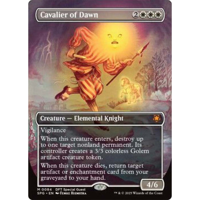 Cavalier of Dawn (Borderless) #0084 W M [DFT] [SPG]