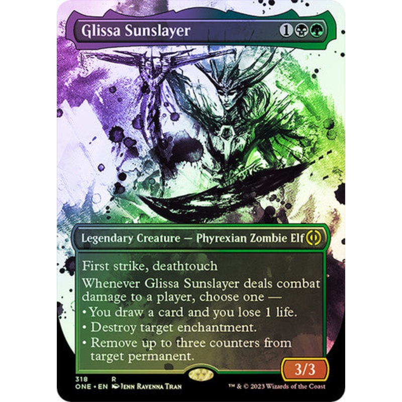 Glissa Sunslayer (borderless ichor) (showcase) (foil)