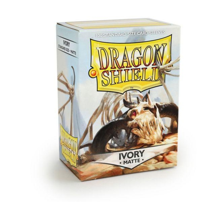 Ivory – Matte Sleeves – Standard Size Box 100 – Dragon Shield