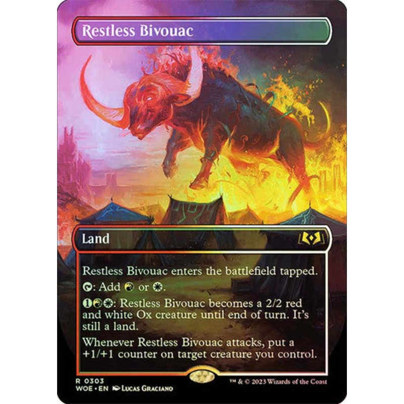 Restless Bivouac (borderless foil) #0303 [WOE]