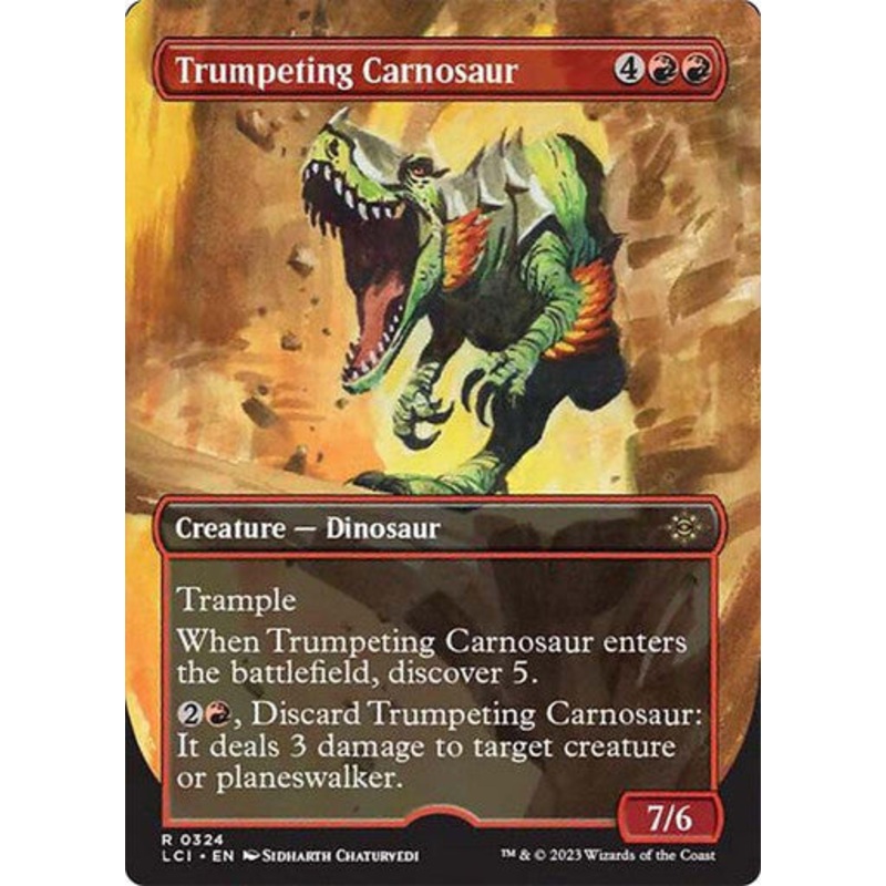 Trumpeting Carnosaur (Borderless) #0324 [LCI]