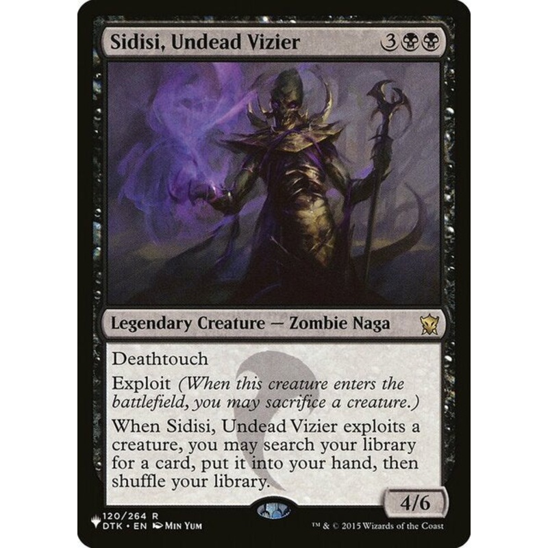 Sidisi, Undead Vizier (List) #120 Bk R [DTK]