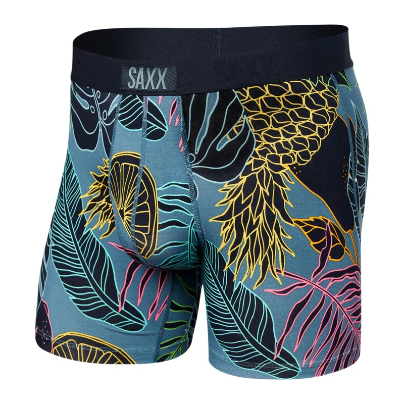 Vibe Super Soft Boxer Brief –  Tropical Pop Storm Blue