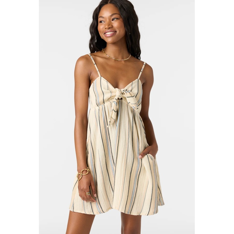 Women’s Natalya Stripe Dress|IVORY|S|M|L|XL