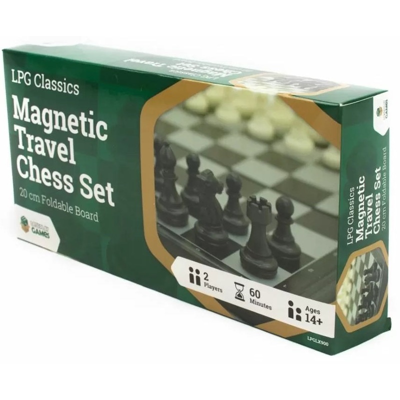 LPG Travel Chess Set – 20cm Plastic Magnetic Foldable.