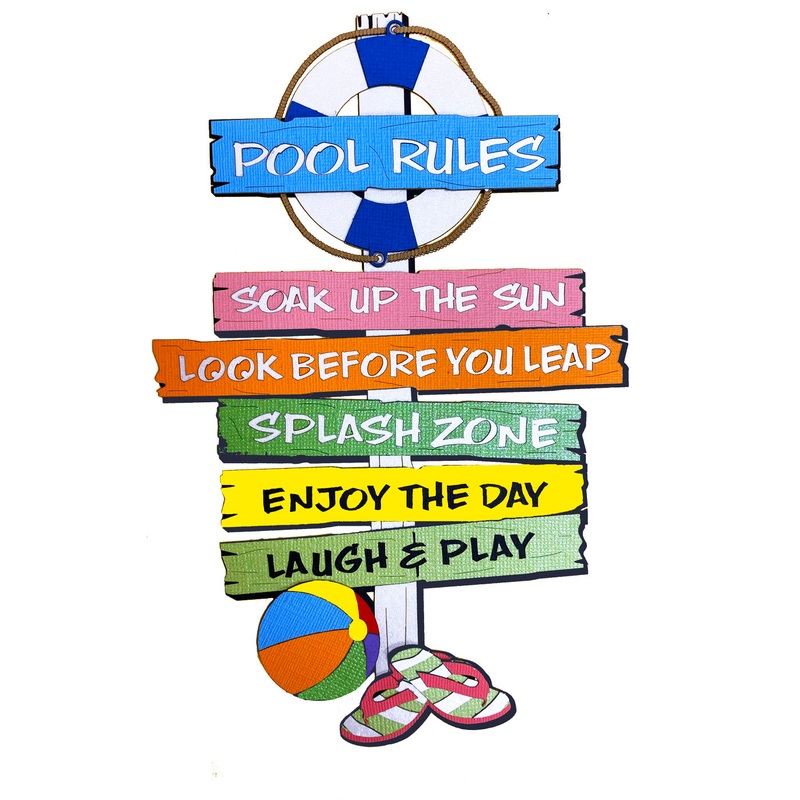Pool Rules Sign