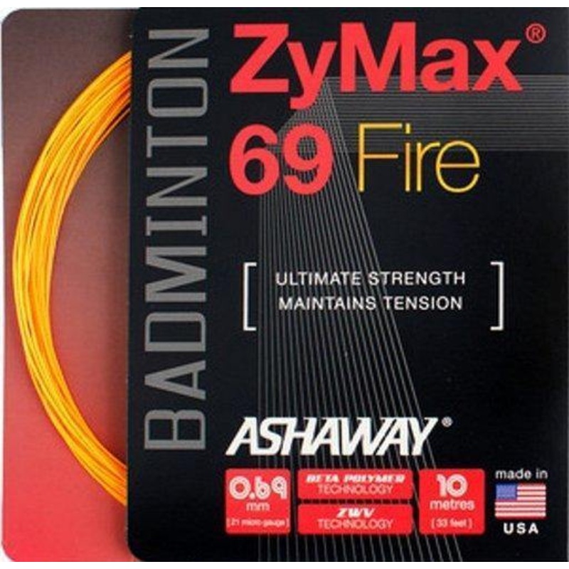 ZyMax 69 Fire Badminton String Set 10m