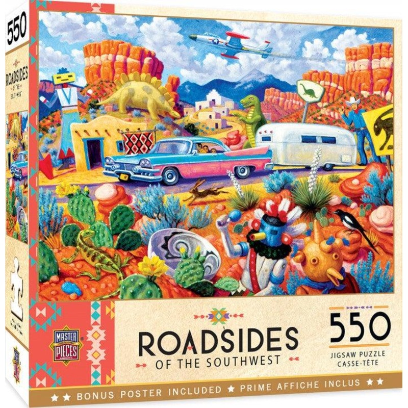 Masterpieces Roadsides of the Southwest, Off the Beaten Path 550pc Jigsaw Puzzle