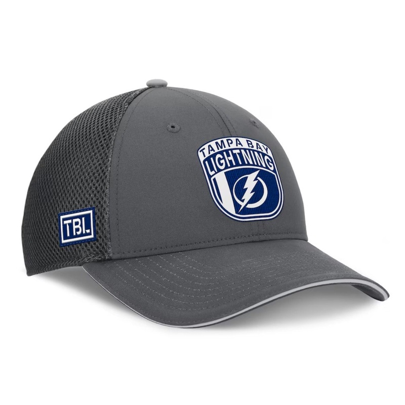 NHL Authentic Pro Home Ice Trucker Adjustable Hat- Tampa Bay Lightning