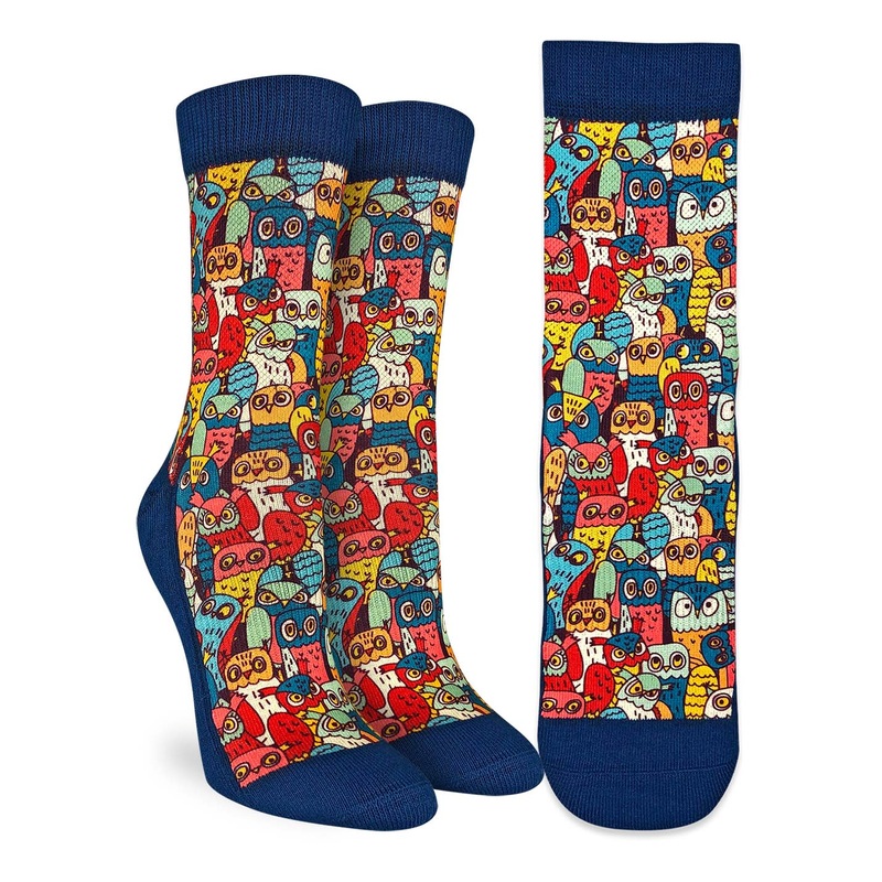 Women’s Funny Owls Socks|5-9|5-9