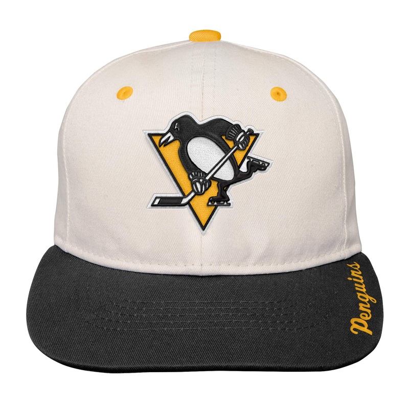 Youth Bone Crown Deadstock Flat Brim – Pittsburgh Penguins