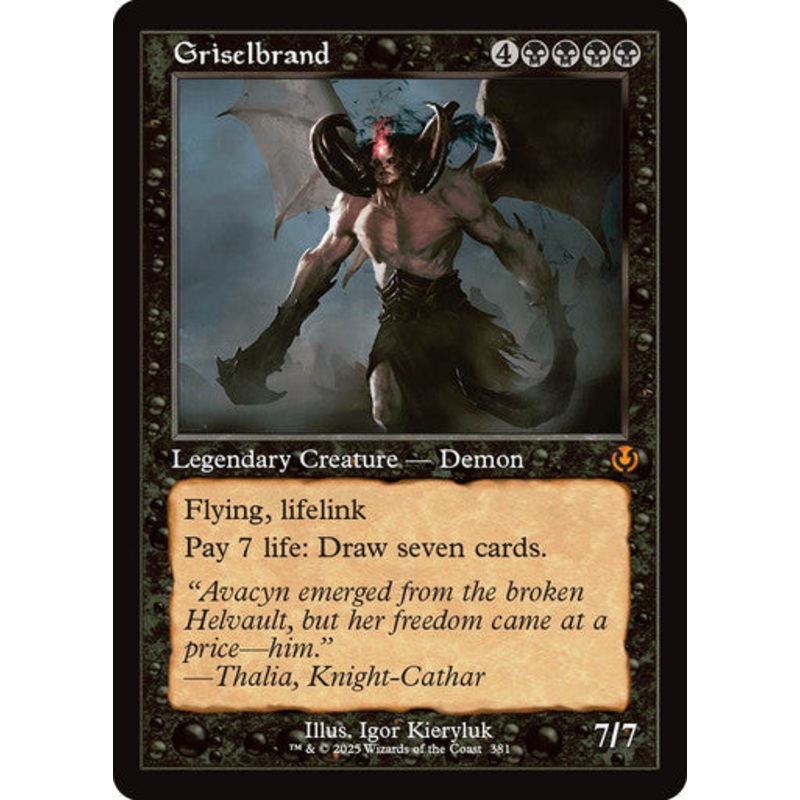 Griselbrand (Retro Frame) #0381 Bk M [INR]