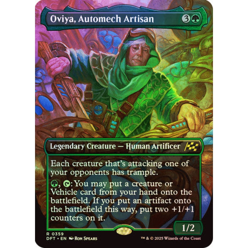 Oviya, Automech Artisan (Bordless Foil) #0359 G R [DFT]