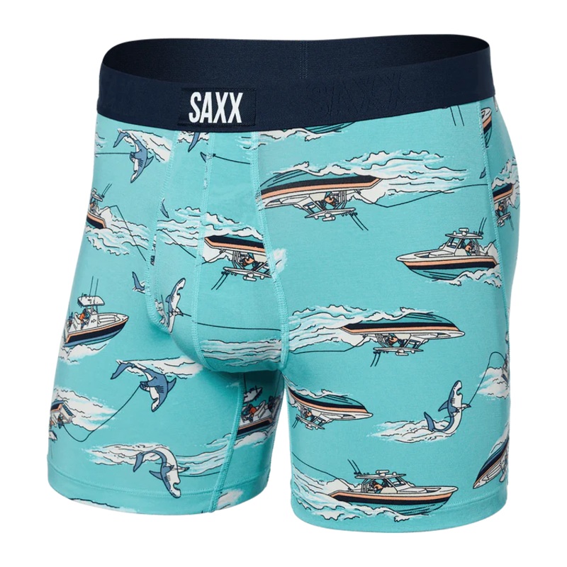 Ultra Boxer Brief –  Sharkski/Turquoise