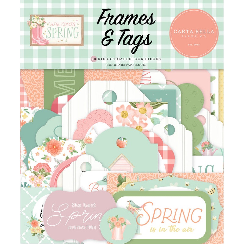 Carta Bella – Here Comes Spring – Frames & Tags