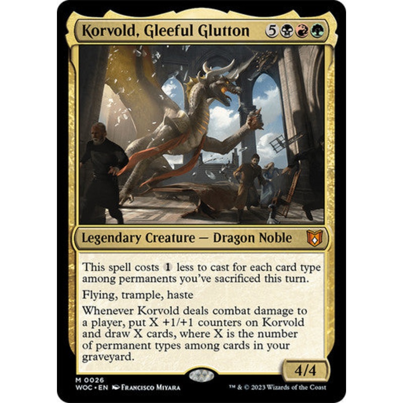 Korvold, the Gleeful Glutton #0026 [WOE] [WOC]