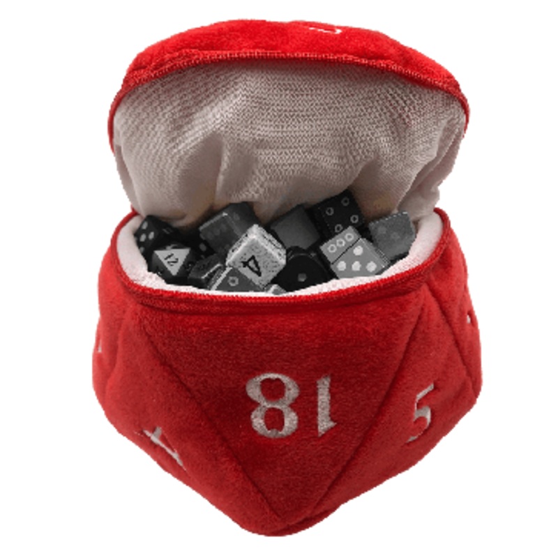 Red D20 Plush Dice Bag – Ultra Pro