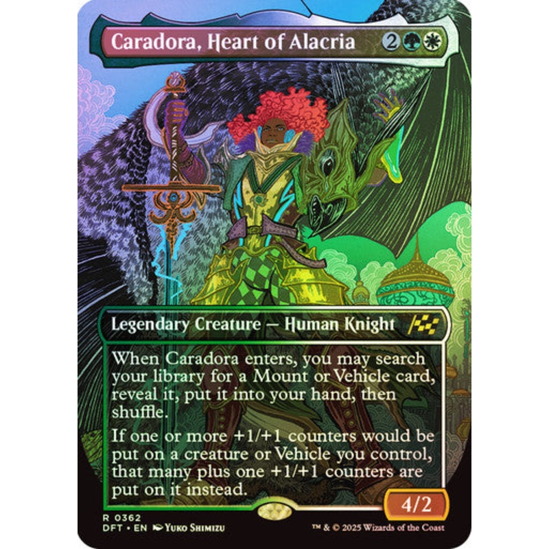 Caradora, Heart of Alacria (Bordless Foil) #0362 M R [DFT]