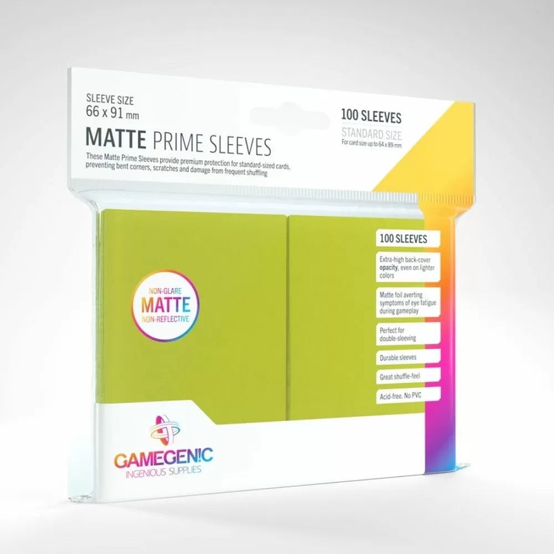 Lime – Matte Card Sleeves Std Size 100ct – Gamegenic