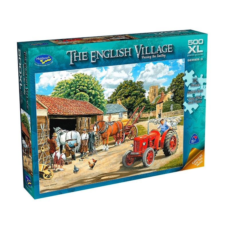 Passing the Smithy – 500 XL Piece – English Village 3 – Holdson